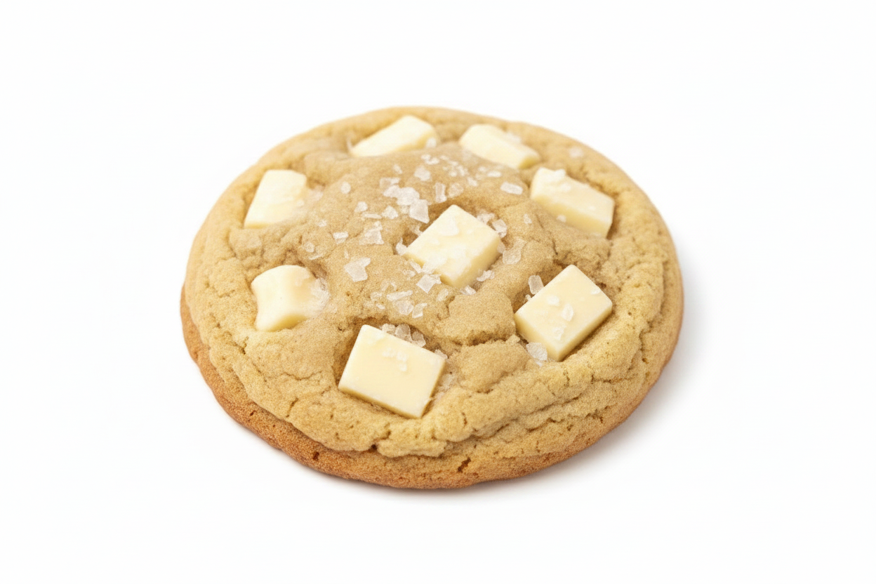 Glutenfreier White Chocolate Sea Salt Cookie von LOOVIE