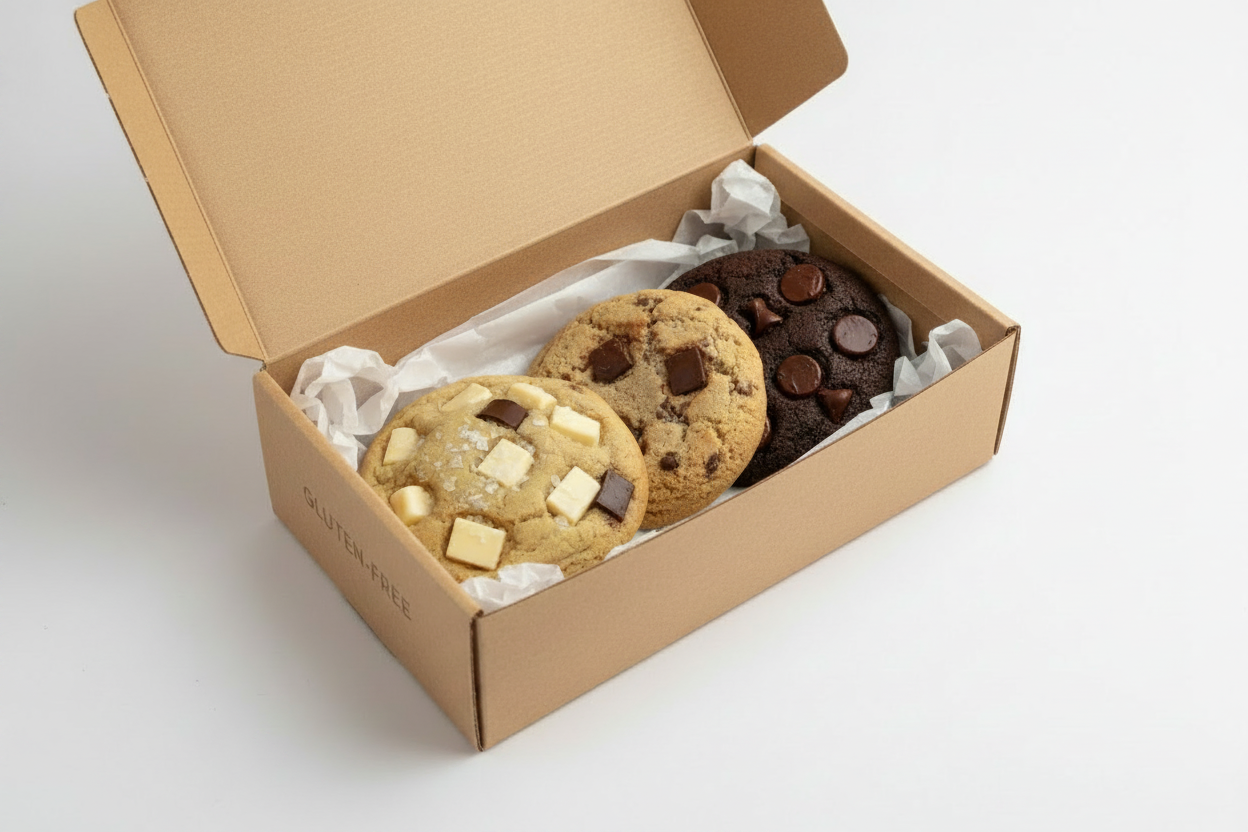 LOOVIE Kennenlernbox mit 3 glutenfreien Cookies